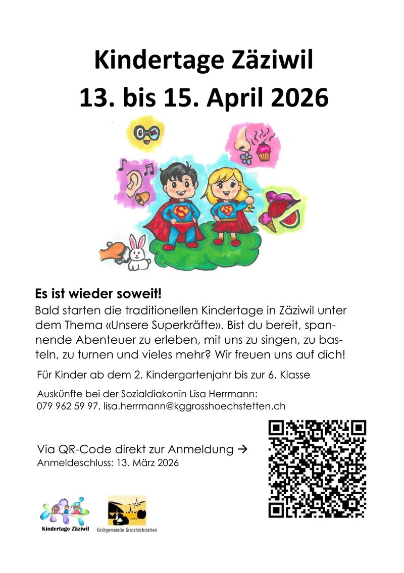 Kindertage Zäziwil 2026