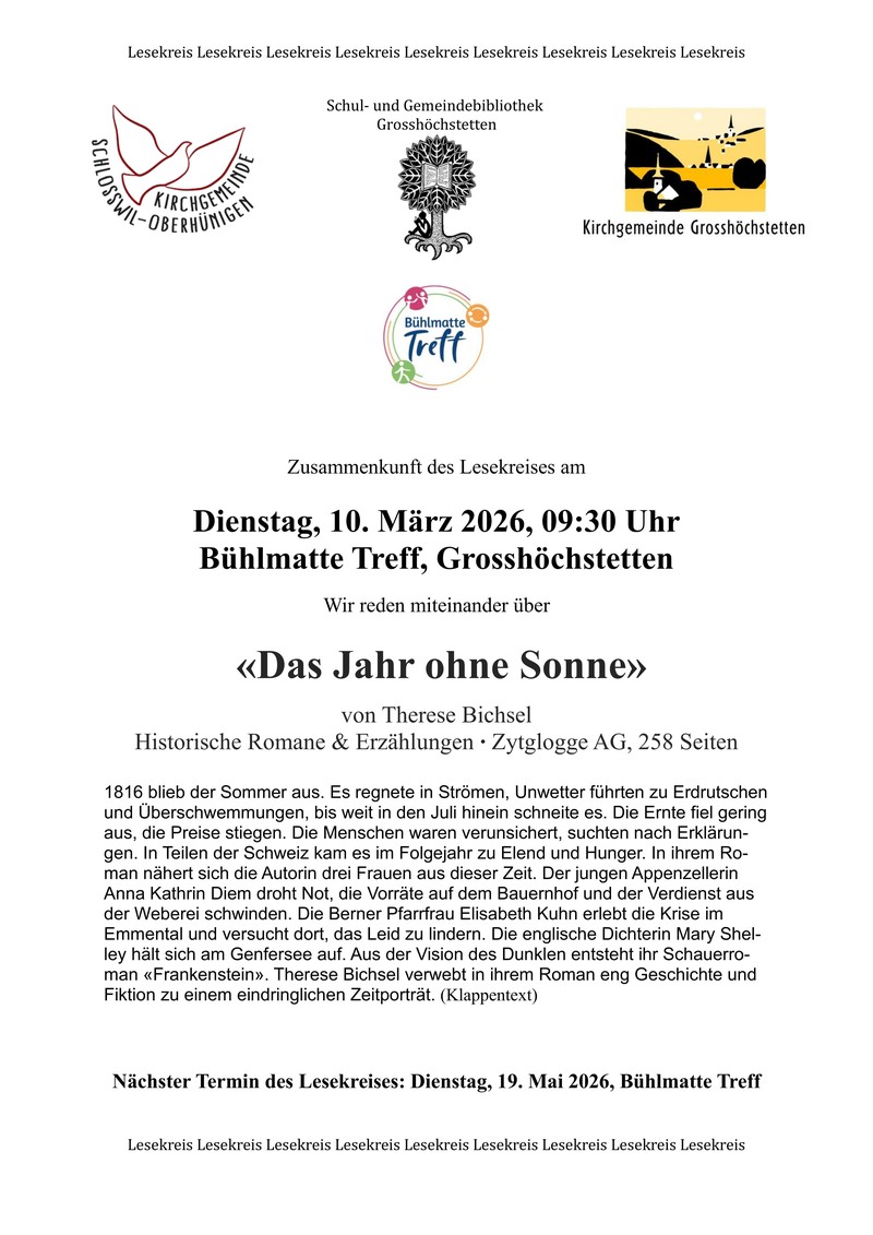 Flyer 02 2026 Lesekreis mit LOGO Bühlmatte
